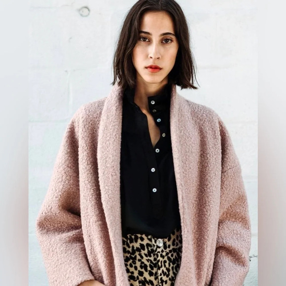 Horses Atelier Pink Boucle  Patch Pocket Coat, size 1 (small) - Picture 1 of 12